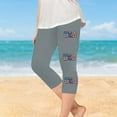 thumbnail image 6 of Juslio Girls Capris Kids Girls Fashion Print Summer Leisure Yoga Leggings Sports Cropped（Gray Capris， 5 Years）, 6 of 8