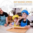 thumbnail image 3 of MasteelfCA 1 Set Girl Baking Apron Little Chef Role Playing Apron Kitchen Cooking Hat Apron, 3 of 8