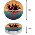 thumbnail image 1 of FMSHPON Octopus Set of 8 Round Coaster for Drinks, Absorbent Ceramic Stone Coasters Cup Mat with Cork Base for Home Kitchen Room Coffee Table Bar Decor, 1 of 6