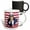 Multicolor, variant on 3drose, Uncle Sam I Want You with Stars and Stripes Background, 11oz Two-tone Green Mug