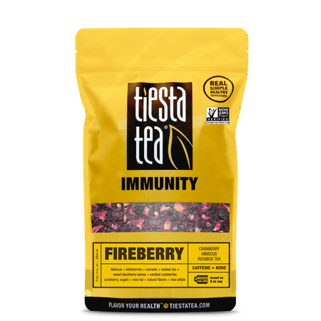 Freeleaf - Tiesta Tea Immunity, Fireberry, Loose Leaf Herbal Tea Blend, Caffeine Free, 1 Lb Bulk Bag