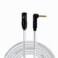 thumbnail image 1 of Coluber Cable - 3-Pin XLR Male to Right Angle 1/4" TS Unbalanced Mono Cable, 1 of 7