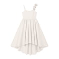 thumbnail image 6 of EnJoCho Satin Junior Bridesmaid Dresses Short Tiere𝖽 Flower Girl Dress Sleeveless Princess Pageant Formal Homecoming Dress Teenage Wedding Dress Fl𝗈wy, 6 of 7