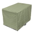 thumbnail image 1 of Abstract Dog Crate Cover, Pattern of Symmetric Mini Rectangles Connected with Streaks, Easy to Use Pet Kennel Cover Small Dogs Puppies Kittens, 7 Sizes, Lime Green Taupe Grey, by Ambesonne, 1 of 6