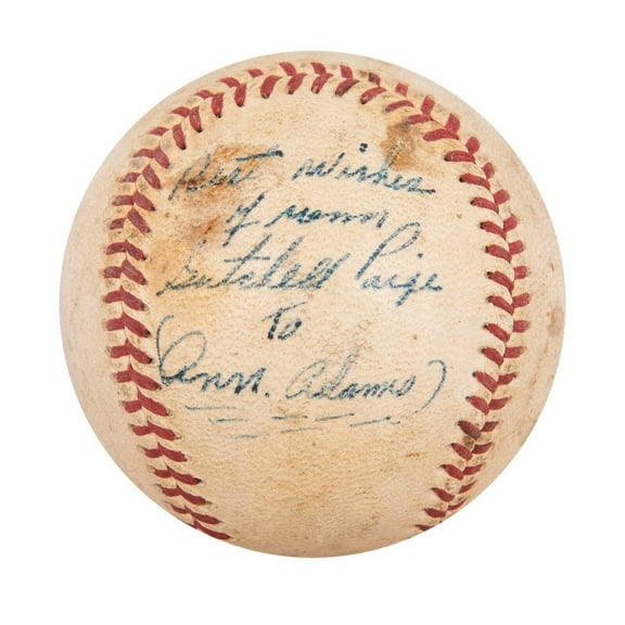 Satchel Paige Single Signed Autographed Vintage 1950's Baseball With Beckett COA