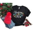 thumbnail image 2 of Christmas Crew Graphic Print T-Shirt | Holiday Lights Design | Family Matching Christmas Tee, 2 of 6