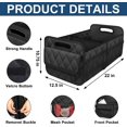 thumbnail image 2 of Maletero de coche r para coche y almacenamiento con 6 bolsillos grandes, accesorios de coche para mujeres/hombres Maletero de poliéster impermeable de 50 l para coche/SUV/minivan/camión (mediano,, 2 of 5