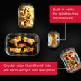 thumbnail image 2 of Brilliance Glass Food Storage Containers, 3.2 Cup, Set of 4, BPA-Free, Leak-Proof, Clear, 2 of 8