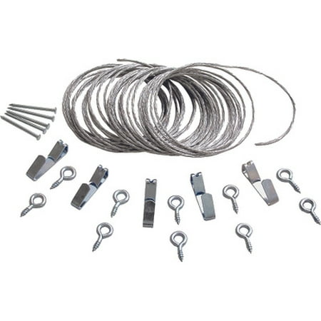 

3PC ProSource PH-121128-PS Picture Hanging Set 30 Pound Capacity Zinc Plated
