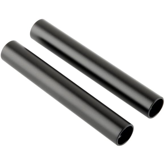 NICEYRIG 15mm Rod 10cm (4 inch) Long Black Aluminum Alloy for DSLR Camera Rail System, Pack of 2