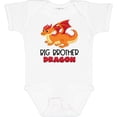 thumbnail image 3 of Inktastic Big Brother Cute Red and Orange Dragon Boys Baby Bodysuit, 3 of 5