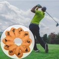 thumbnail image 1 of Cubierta de cabeza de hierros de golf shamjiam 10 piezas Número de naranja impermeable de cuero de PU, 1 of 9