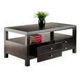 thumbnail image 2 of Winsome Wood Copenhagen Coffee Table, 2-Drawers, Espresso Finish, 2 of 8