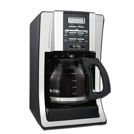 Mr Coffee 12 Cup Programmable Black Coffee Maker Walmart Com