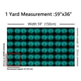 thumbnail image 3 of jejeloiu Neon Gamepad Fabric by the Yard 1 Yard,Modern Geometric Buffalo Home Decor Fabric by the Yard,Cyan Black Sewing Fabric For Boys Kids,Ultra Soft Home Decor, 3 of 6