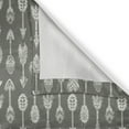 thumbnail image 4 of Ambesonne Tribal Valance Pack of 2, Ethnic Design Repetition, 54"X18", Army Green White, 4 of 5