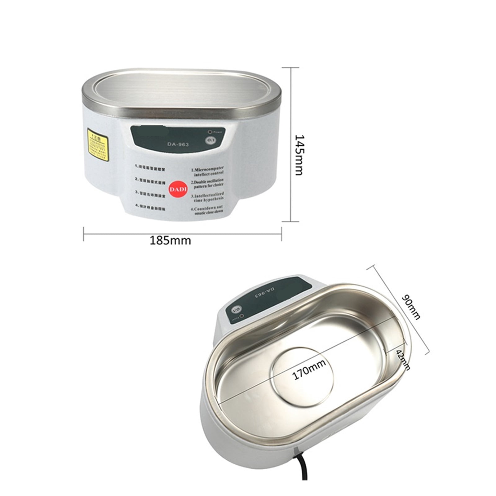 Digital Ultrasonic Cleaner Bath For Jewelry Parts Glasses Manicure Stones Cutters Ultrasound Cleaner Machine