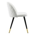thumbnail image 5 of Modway Cordial 18" Fabric & Metal Dining Chairs in Black/White (Set of 2), 5 of 9