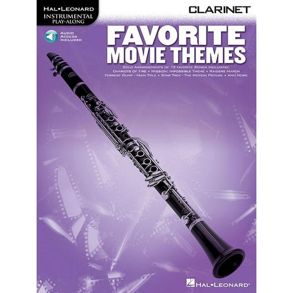 Favorite Movie Themes - Clarinet Play-Along (Book/Online Audio) (Paperback) by Hal Leonard Corp (Creator)