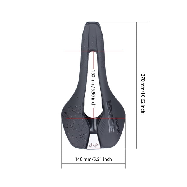 Selle de Vélo RACEWORK PU Extérieur Rembourrée Respirante pour Vélo de Montagne Siège de Cyclisme Réparation Coussin de Remplacement Bleu