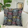 thumbnail image 2 of MKHERT Disco Owls In Sunglasses Pillow Covers Pillowcase Throw Pillows 18x18 inch, 2 of 2
