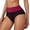 Wine, variant on CAIXIA Plus Size Underwear for Women No Panty Line Panties for Women Pack Cotton Lace Hipster Low Rise Ladies Hipster Briefs Bikini Panties
