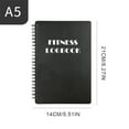thumbnail image 2 of BLEEUS Fitness Logbook Weight Loss Goal Tracking Workout Planner For Men Women Fitness Supplies (Black), 2 of 10