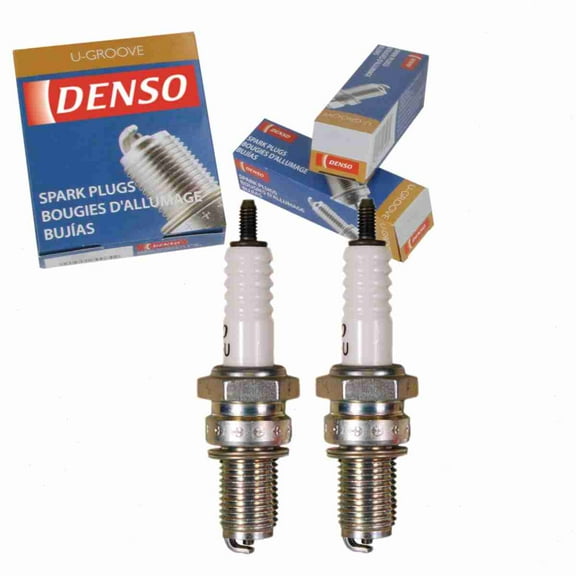 2 pc DENSO 4099 Standard U-Groove Spark Plugs for X24ES-U Ignition Wire Secondary