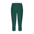 thumbnail image 4 of Bronze Capri Pants for Women Leggings for Women 2024 High Waisted Cutout Yoga Lightweight Cozy Cropped Pants Solid Soft Pajams Pants, 4 of 5
