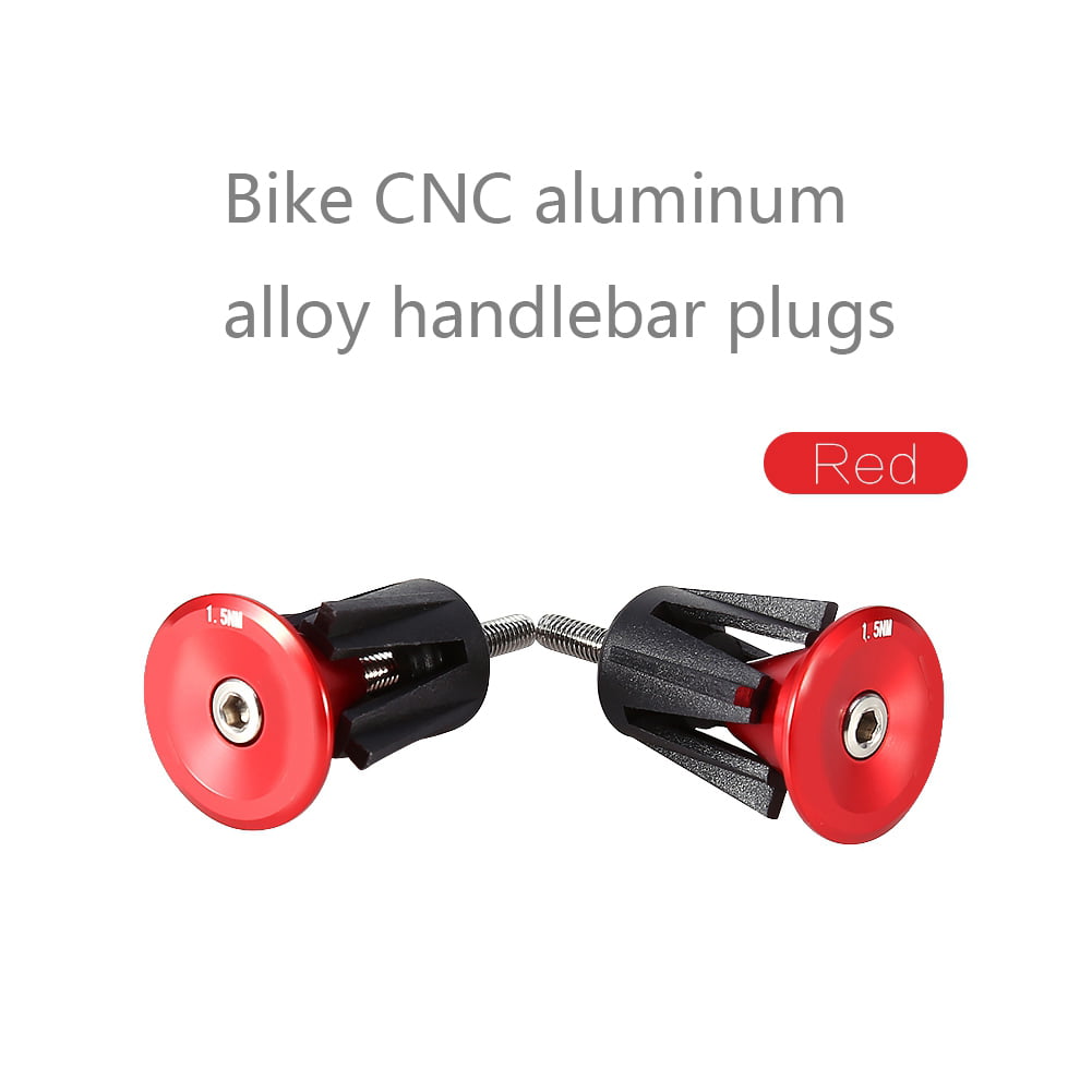 One Pair Bike Bicycle Aluminum Handlebar Caps Grips Handle Bar Cap End Plugs