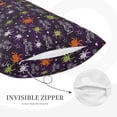 thumbnail image 4 of Salouo Halloween Print Print Pillow Case Cover,Wrinkle-Free Bed Pillow Cover Pack of 1 Home Decor Fade-Resistant and Stain-Resistant ,Pillows Not Included -16"x24", 4 of 8