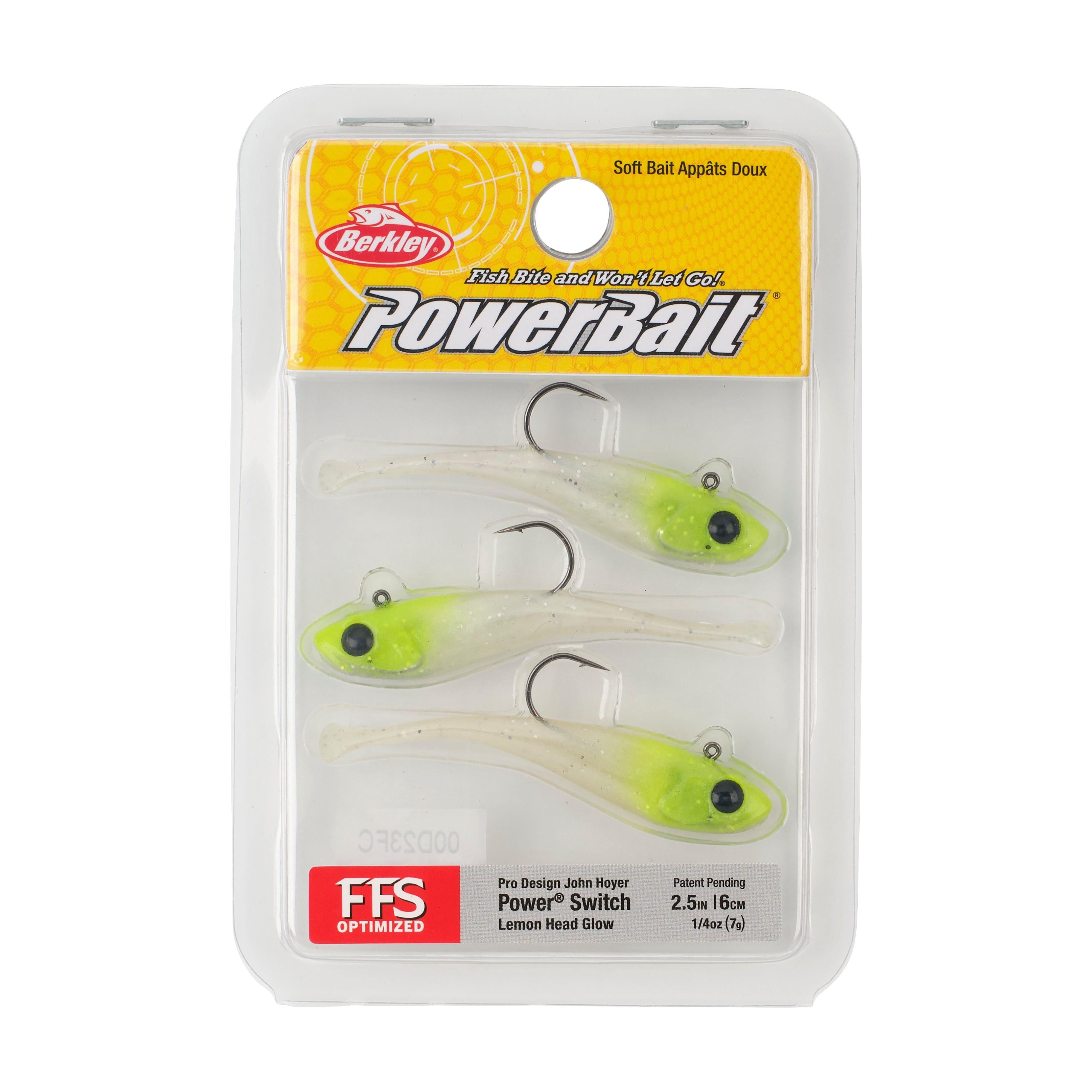 Berkley PowerBait® Power® Switch, 2.5 in, Lemon Head Glow