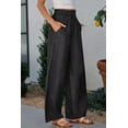 thumbnail image 3 of Ushdele Flirty Flare Jeans - Elegant Ruffle Smocked Wide-Leg Style!, 3 of 8
