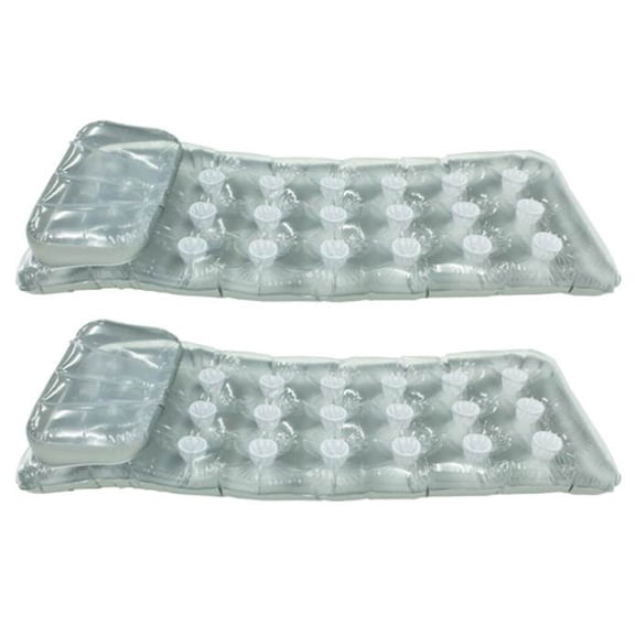 Intex 18-Pocket Mattress Suntanner Pool Lounger w/ Headrest (2 Pack) | 58894EP