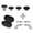 Silver, variant on Metal Replacement Thumbsticks for Xbox Elite Controller Series 2 Core, Component Pack Includes 4 Swap Magnetic Joysticks, 4 Paddles, 1 Standard D-Pads, Accessories Parts for Xbox One Elite 2(Color)