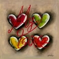 thumbnail image 2 of Mougin, Carine 20x20 Gold Ornate Wood Framed with Double Matting Museum Art Print Titled - My Love, 2 of 4
