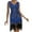 Blue, variant on IROINNID V-Neck A-Line Dress For Women Fashion Gorgeous Retro Style Sequins Beads Front And Back Fashion Tassel Dress Comfort Waist Dress