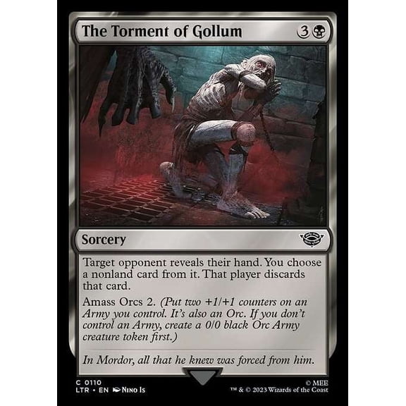 MtG Tales of Middle-Earth Common The Torment of Gollum #110