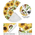 thumbnail image 2 of FMSHPON SunflowersButterflies Xmas Christmas Tree Skirt Stand Mat for Holiday Party Decoration Indoor Outdoor 36 inches, 2 of 6