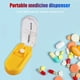 thumbnail image 4 of Caja rectangular portátil para cortar tabletas, dispensador de pastillas, estuche de almacenamiento (amarillo) Ehuebsd Cuidado Belleza, 4 of 8
