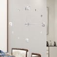 thumbnail image 2 of Frameless Wall Clock, Large Modern 3D Mirror Wall Clock Mute Diy Wall Stickers For Living Room Bedroom Home Decoration, 2 of 4