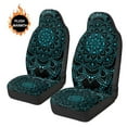thumbnail image 3 of Uorisanigo Car Seat Covers Front Seats, Blanket Cloth Seat Covers 2 Pack, All Weather Mandala Lotus Car Seats Cover Comfort & Protection for Truck,SUV,Sedan,Van, 3 of 7