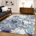 thumbnail image 6 of Addison Rugs Mayfield Premium Machine Washable Transitional Floral Lavender Rectangle Rug, 9' x 12', 6 of 6