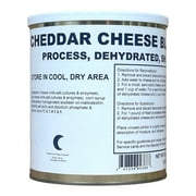 Military Surplus Dehydrated Powdered Cheddar Cheese Blend 25+ Years Long Shelf Life | Emergency Camping Food for Hiking, Backpacking | #10 Can - 6 Cans