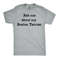 thumbnail image 2 of Mens Ask Me About My Boston Terrier T Shirt Funny Dog Owner Flip Up Tee Graphic Tees, 2 of 9