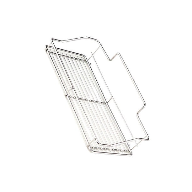 Wall Mounted Storage Rack For Bathroom Accessories Small Size Traceless Design Silver 1Set