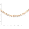thumbnail image 3 of 14K Yellow Gold 5-6mm Pink Near Round Freshwater Cultured Pearl Necklace (24 X 5.5) Made In Canada ppn050-24, 3 of 5