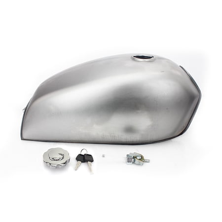 9L 2.4Gal Universal Cafe Racer Custom Gas Fuel Tank Petrol Keys Cap for JH70 CG