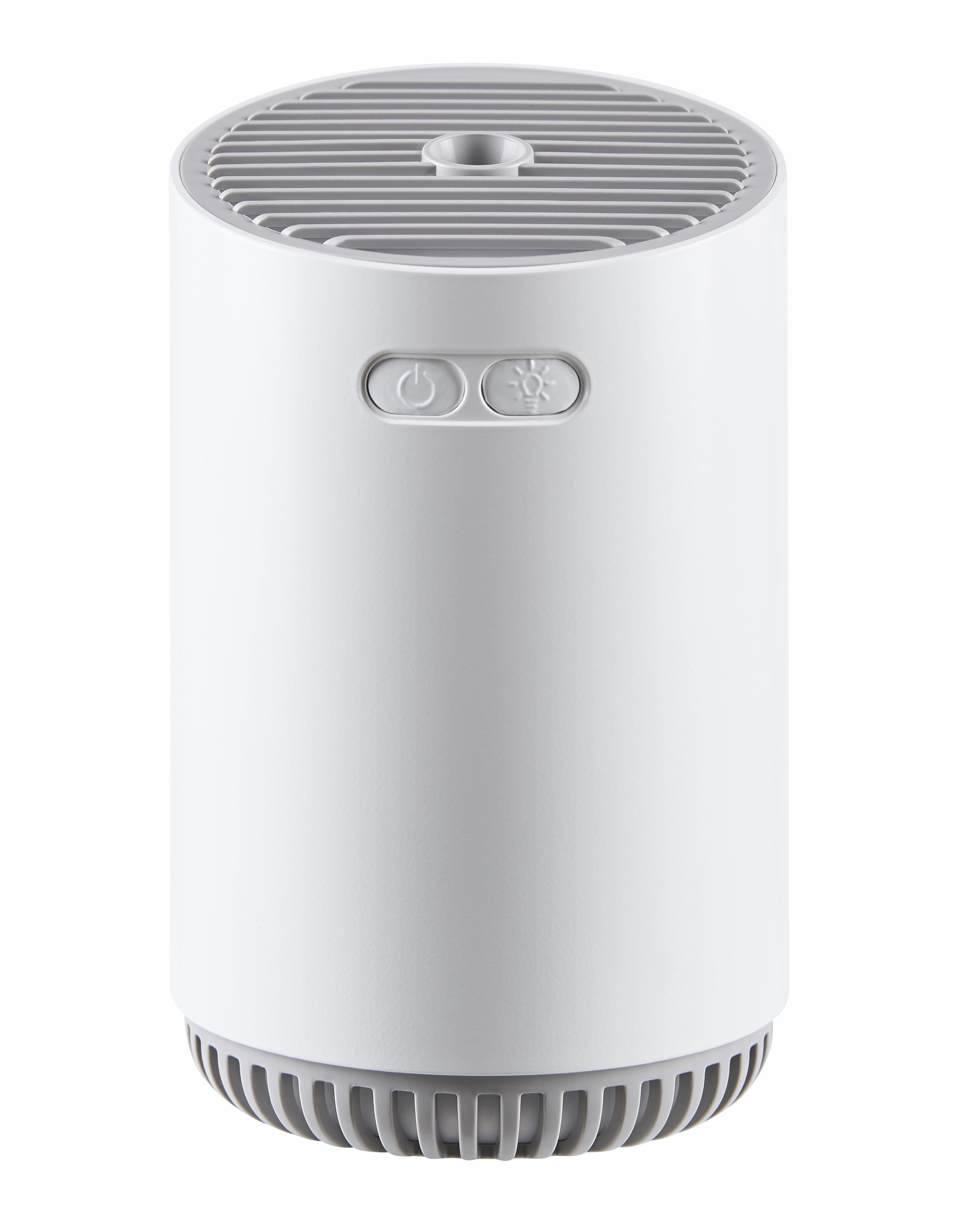 Mainstays Rechargeable Cool Mist Travel Humidifier 320 ml with 7-color LED Lights,MHD-02WHT,White