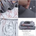 thumbnail image 5 of PiccoCasa Elastic Spandex Sofa Cover, Plum Flower Pattern Thicker Couch Slipcover Gray Medium, 5 of 6